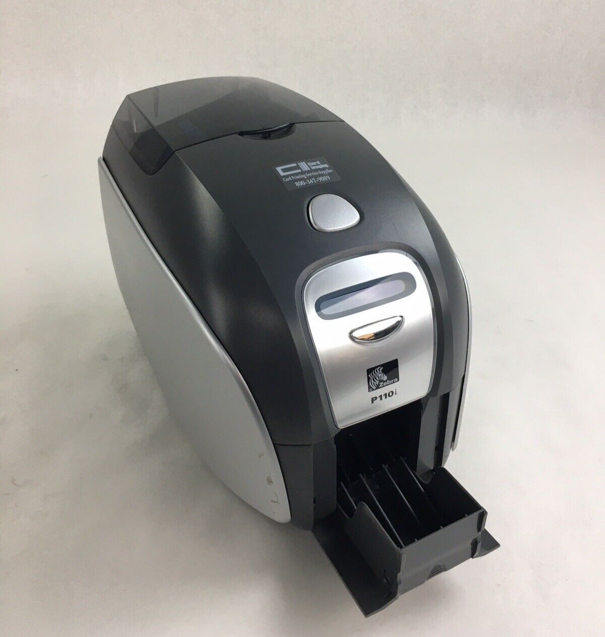 Zebra P110i Thermal Single-Sided Direct Card Printer Needs Printhead Tested