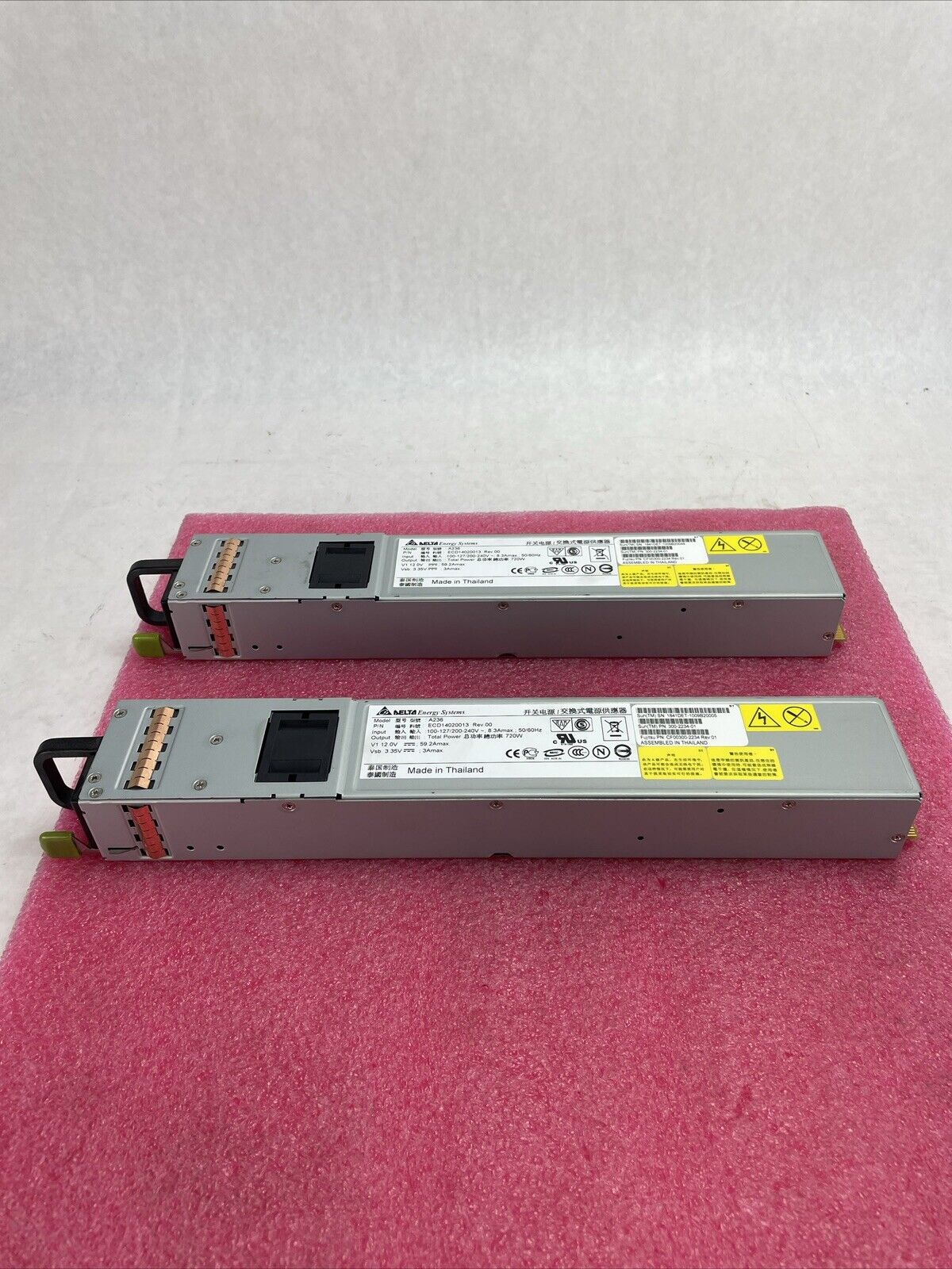 Delta Energy Systems A236 ECD14020013 REV 0 720W Power Supply Lot of 2