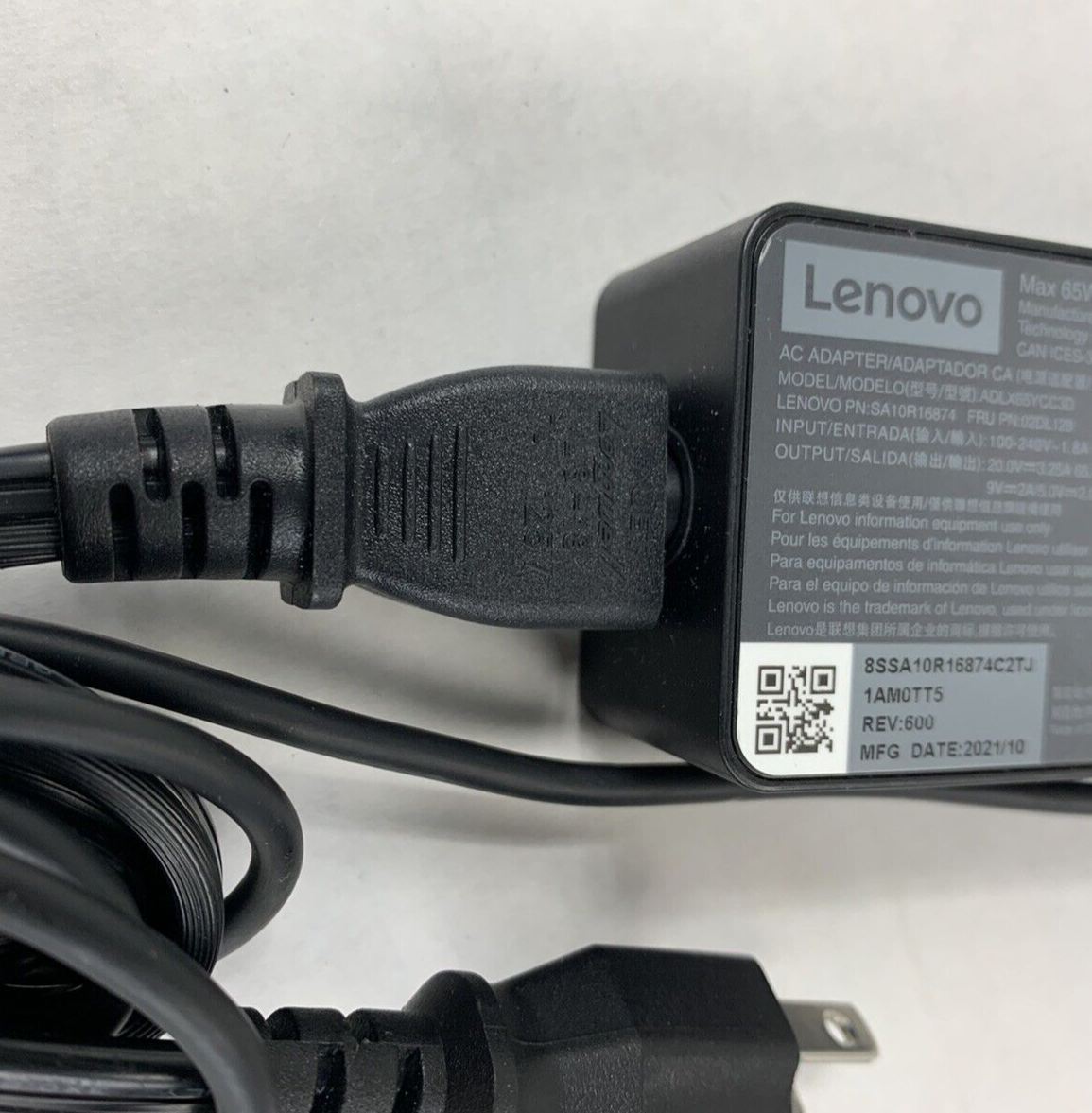 Mixed Lot of 12 Lenovo 50-60 Hz 3.25 A 20V 65W AC Adapter