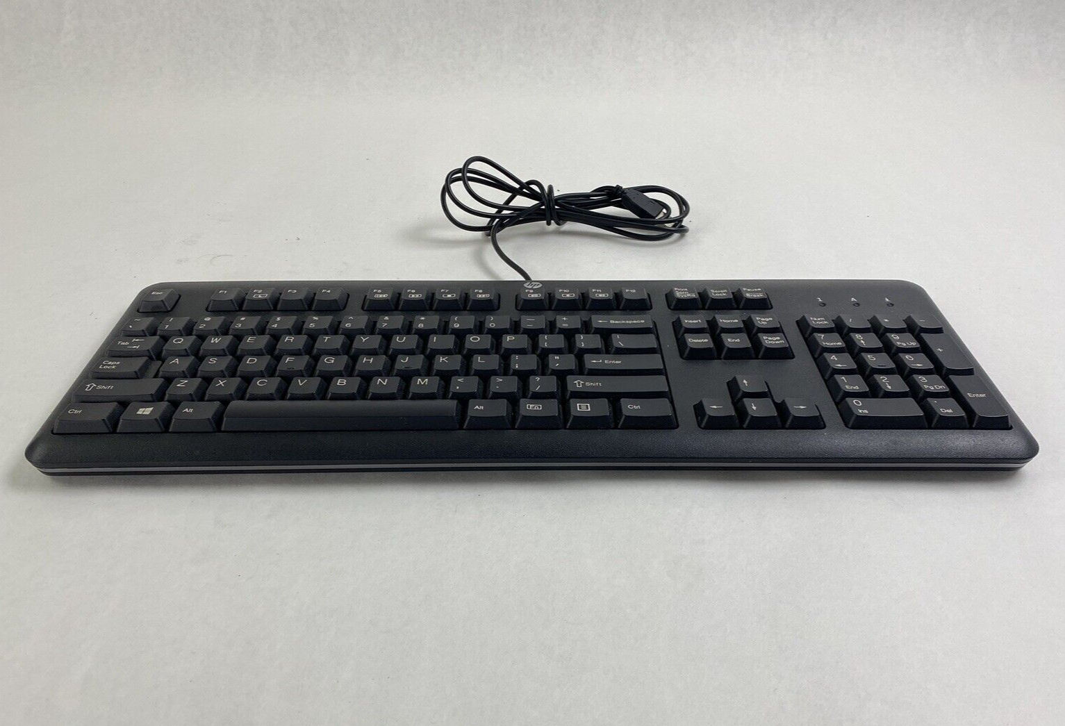 HP Model SK-2025 HP P/N: 672647-003 USB Wired Keyboard Tested