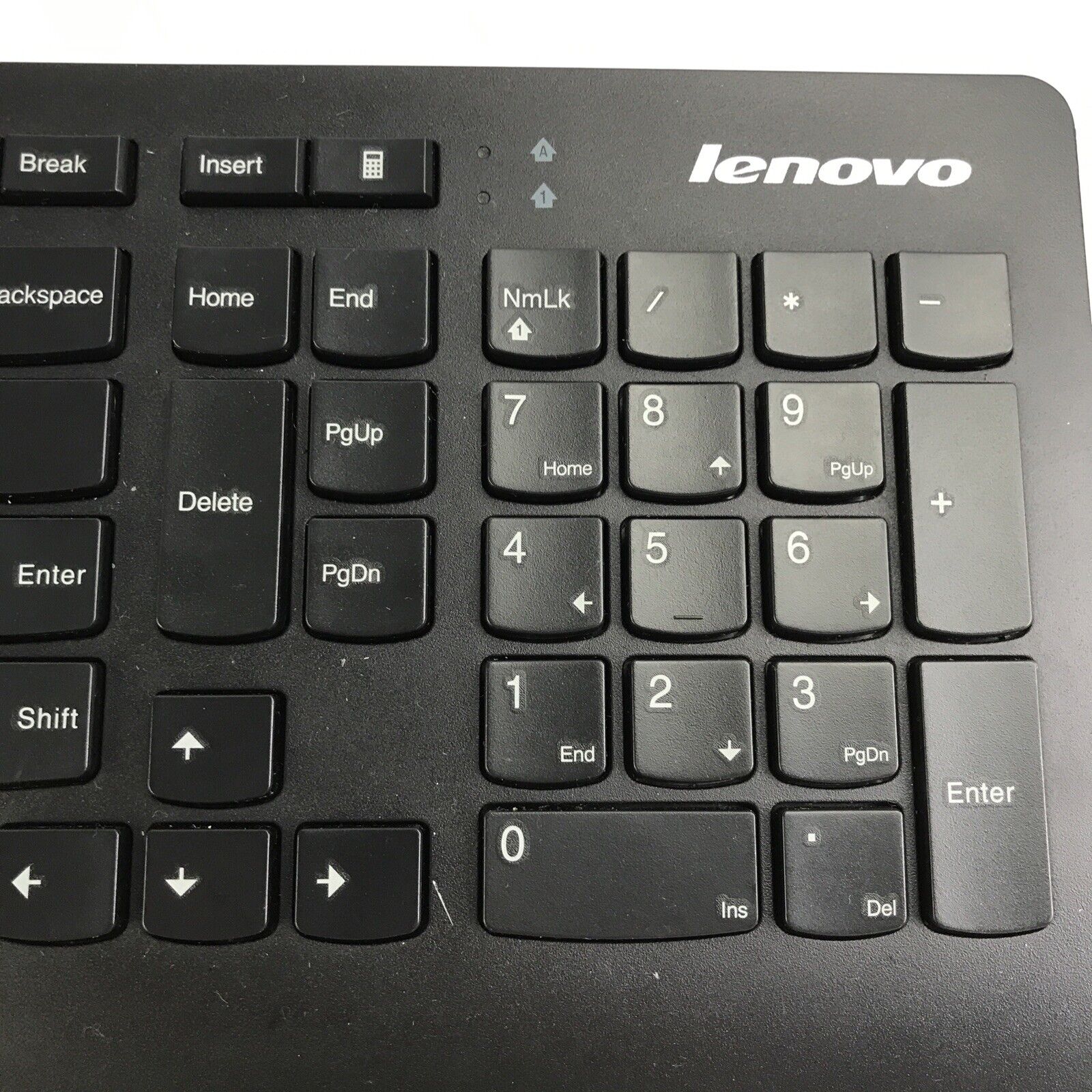 Lenovo KU-0989 Black Wired USB Desktop E8H-KU-0989 Computer Keyboard 54Y9489