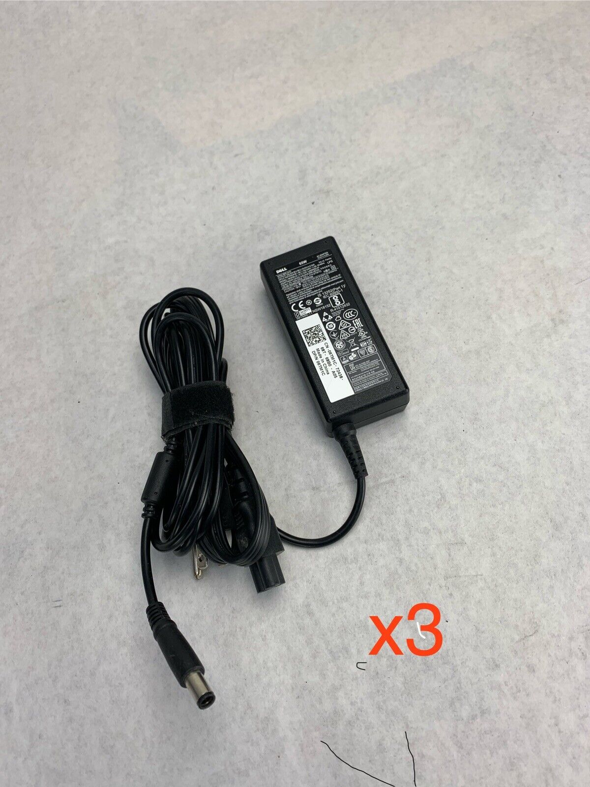 Lot of 3 Dell LA65NS2-01 PA-12 AC Adapter