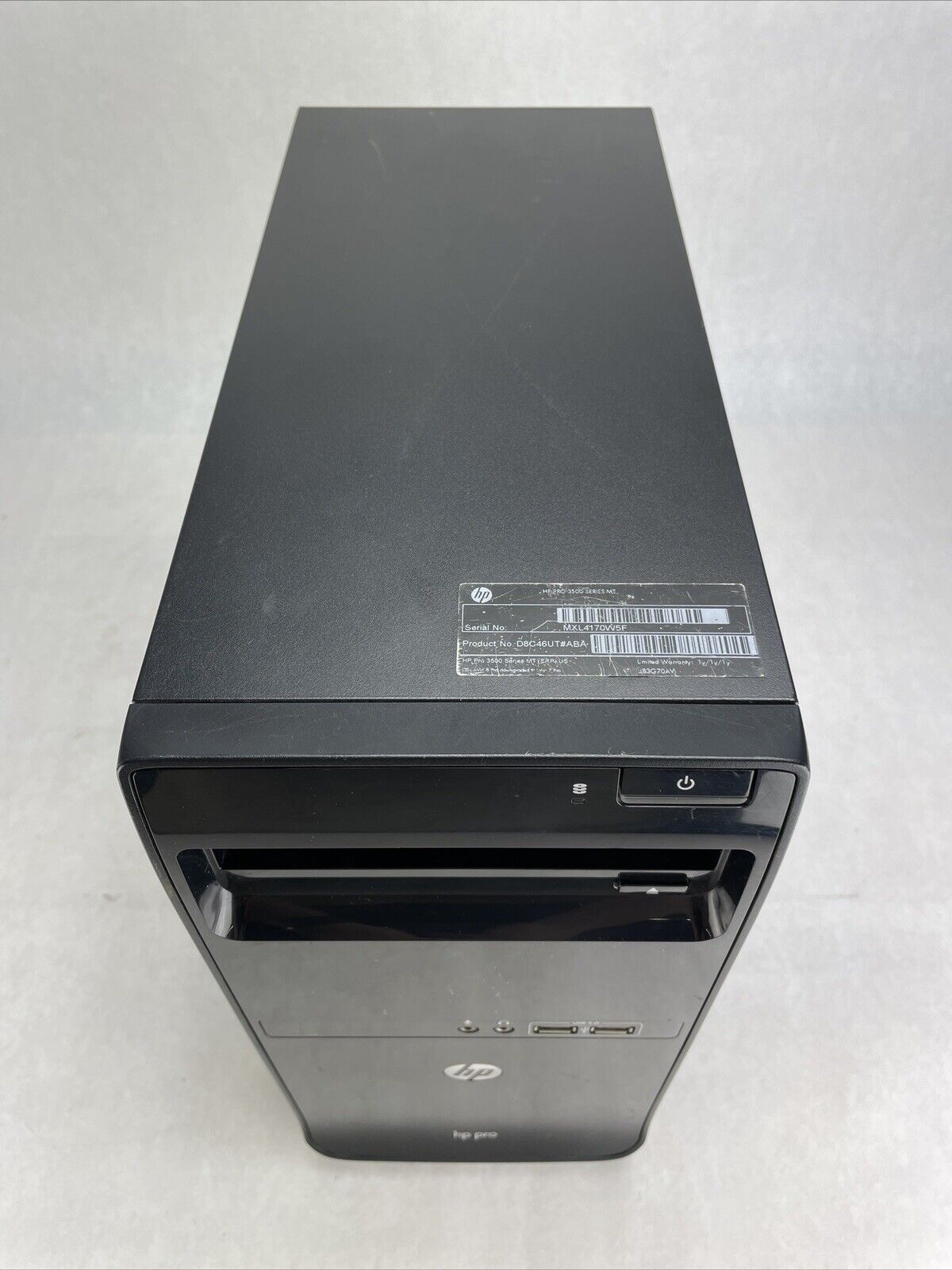 HP Pro3500 MT Intel Pentium G2120 3.10GHz 4GB RAM No HDD No OS