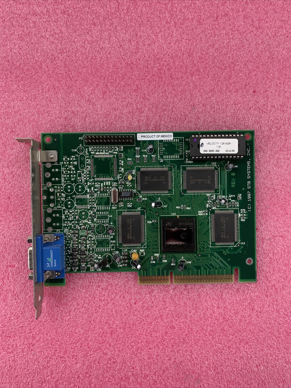 STB Systems Inc 210-0275-00X AGP Video Card Velocity 128