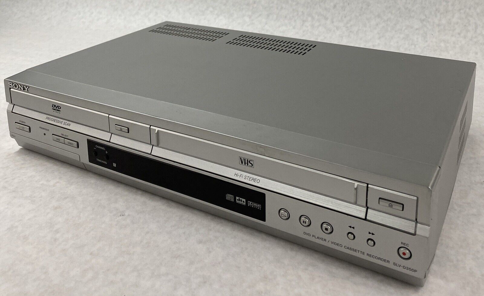 Sony SLV-D350P DVD VCR Combo No Remote FAILS DVD