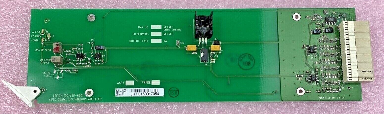 Leitch VSD-6801 video serial distribution amplifier card