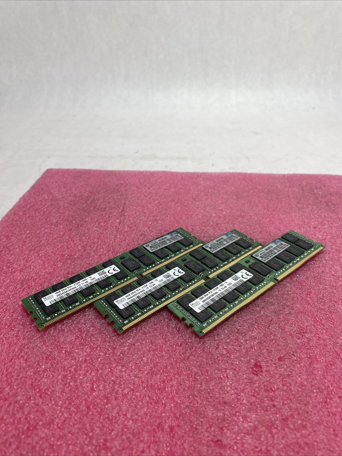 HP 752369-081 HMA42GR7AFR4N-TF T1 AB 1523 16GB Rx4 PC4-2133P Lot of 3