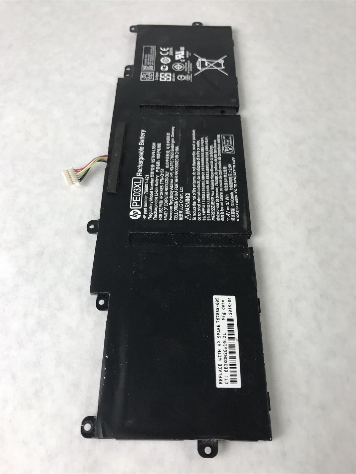 Lot of (5) HP PE03XL Notebook Battery 766801-421 for Chromebook 11