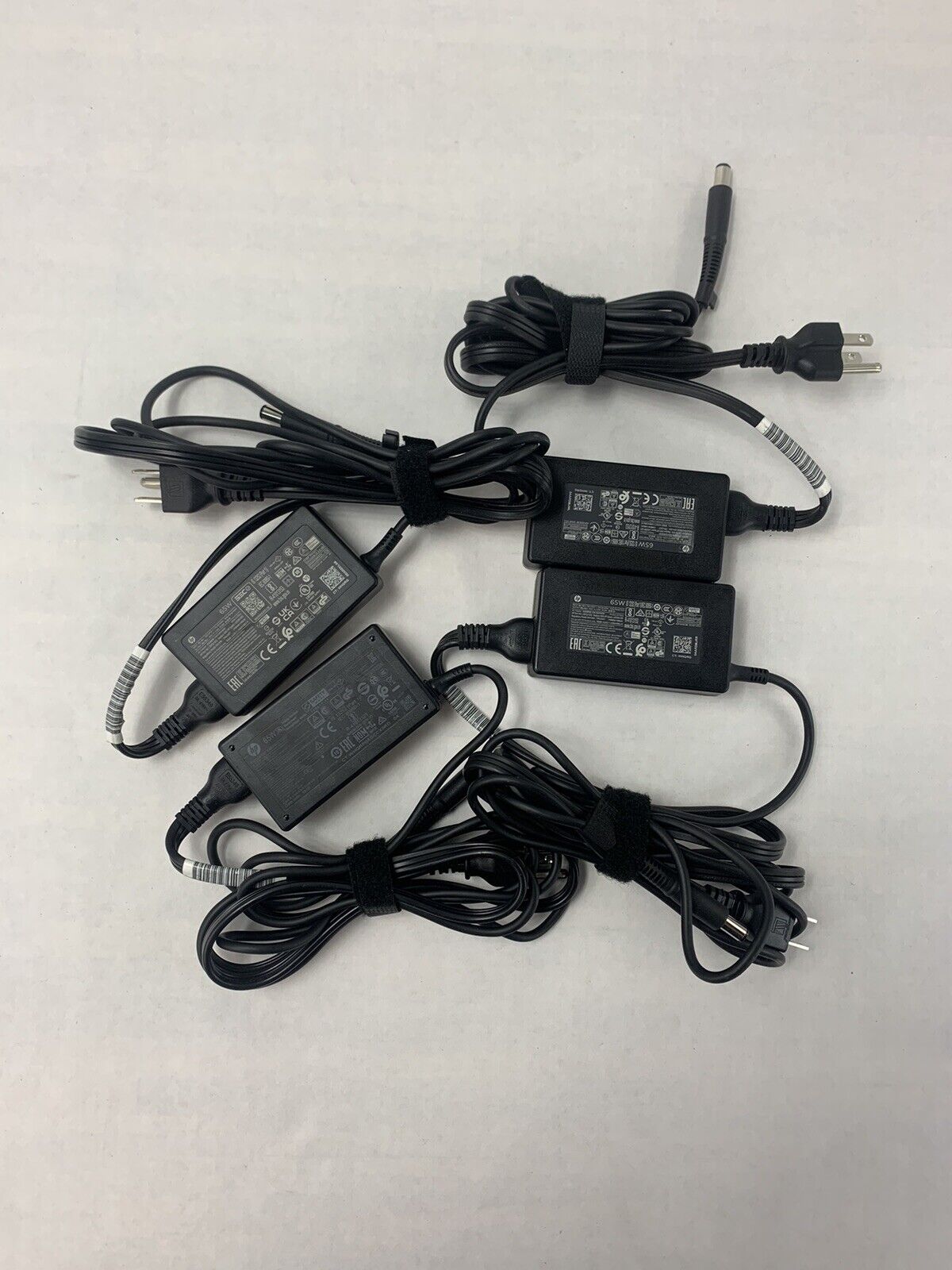 Lot 4 OEM HP 65W AC Power Supply Adapter Charger L39752-002 L40094-001 TPN-DA17