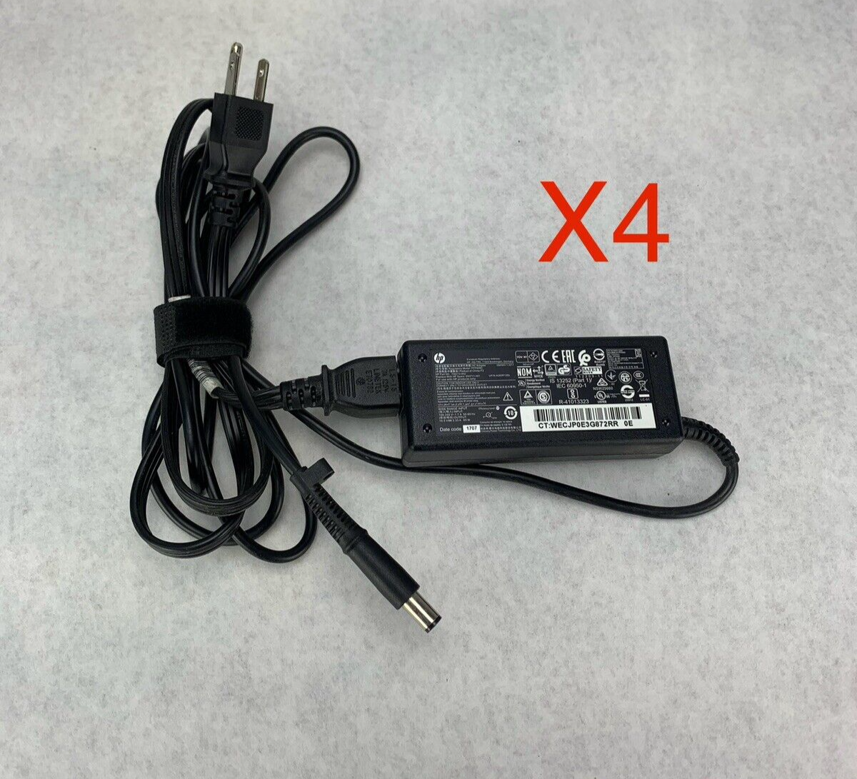 Lot of 4 HP PPP009C Laptop Charger 19.5V Adapter 65W