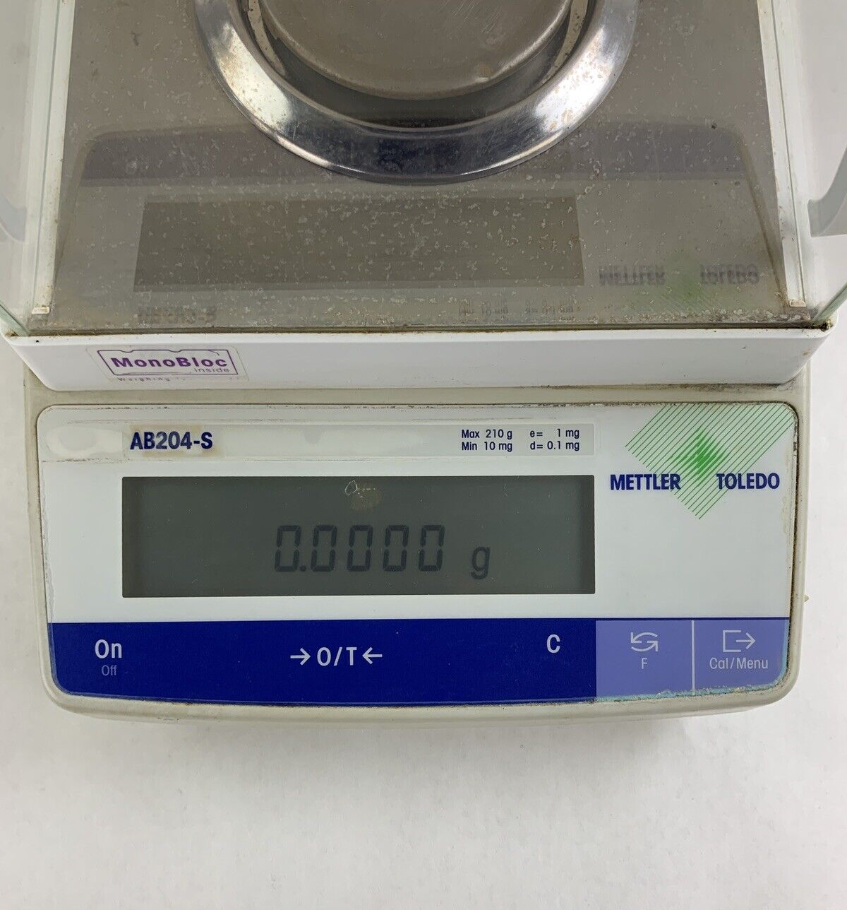 Mettler Toledo AB204-S Digital Balance Scale W/ Glass Top For Parts and Repair