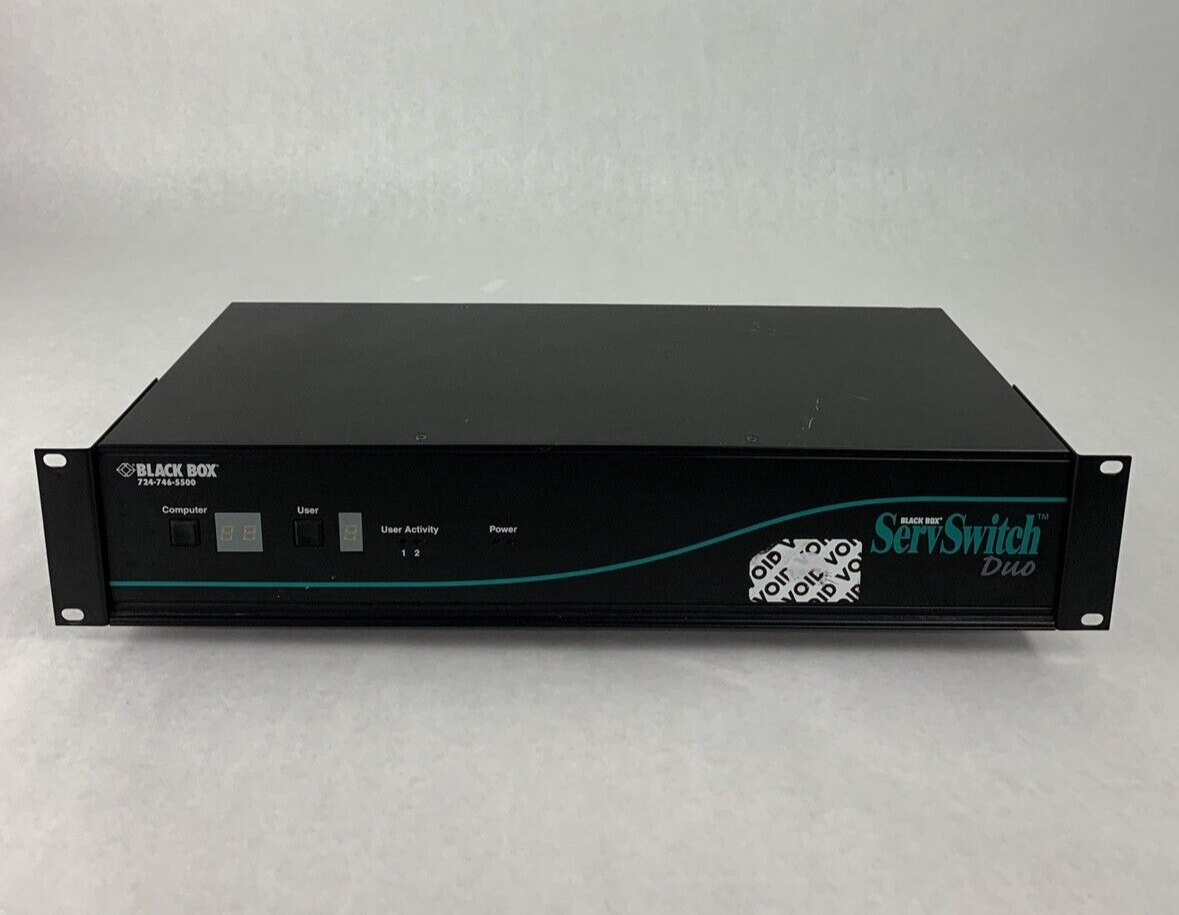 Black Box KV6116FA-R2 ServSwitch Duo KVM Switch Tested