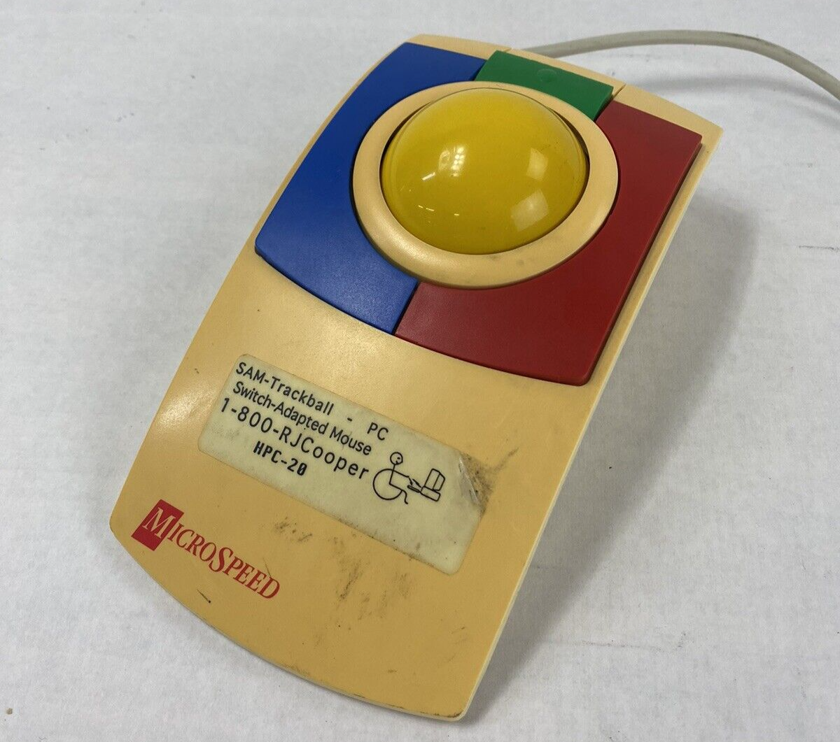 Vintage MicroSpeed Kid Trac PD-280S Trackball Mouse Tested