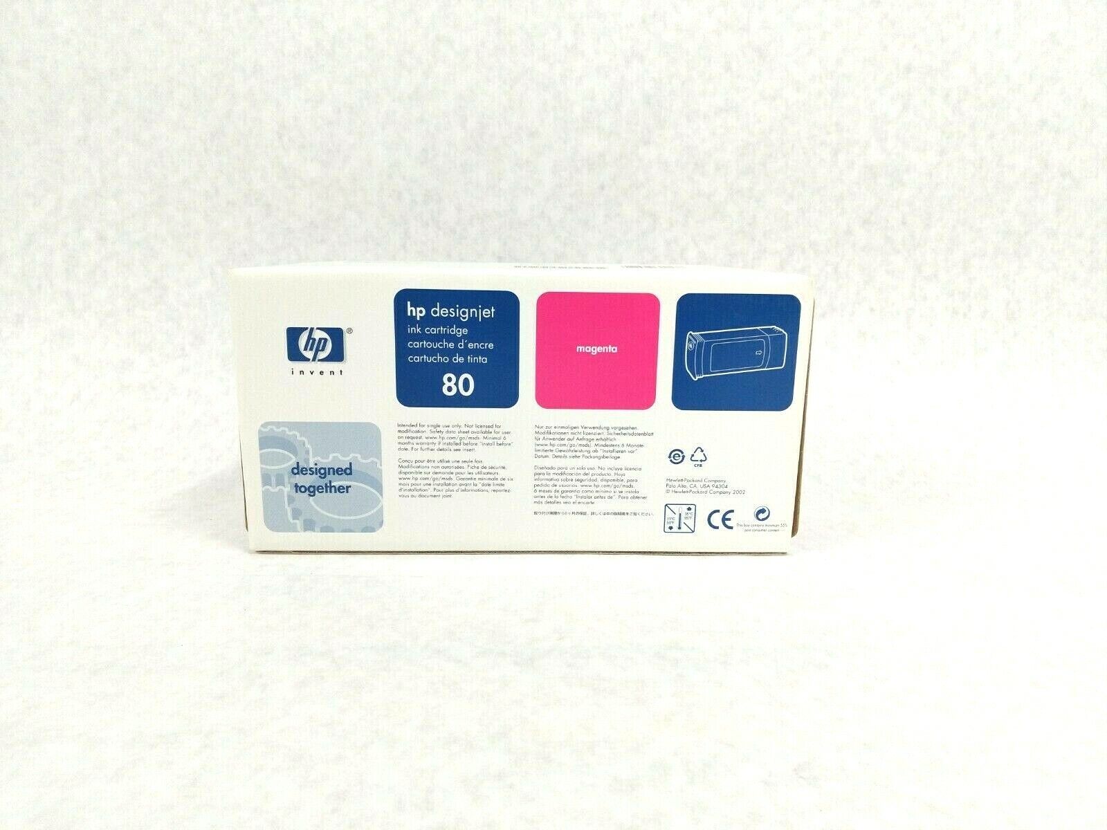 HP 80 Designjet C4847A Magenta 350ml Ink Cartridge 17 APR 10