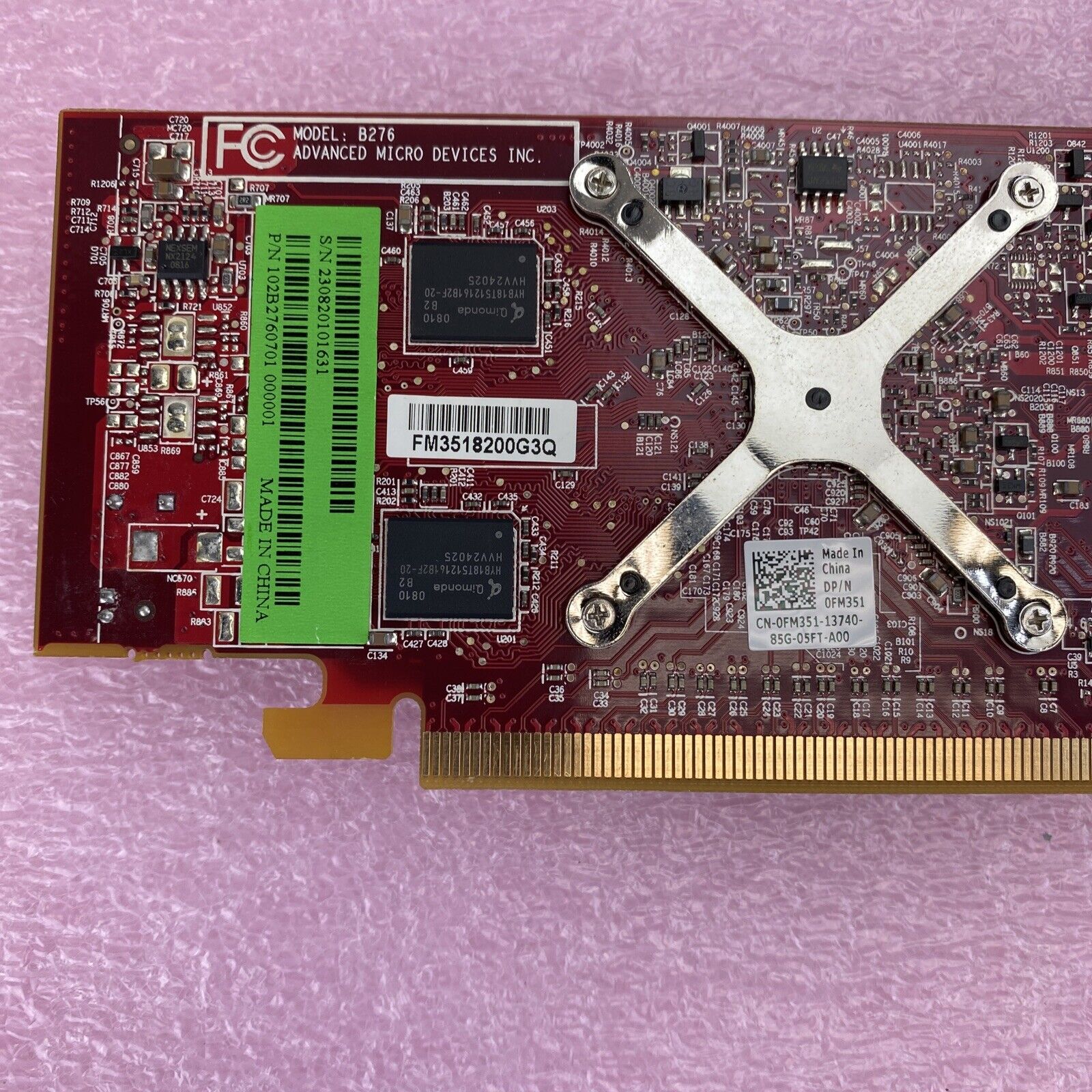 ATI Radeon HD2400XT 256MB PCIe DMS-59 Graphics Card GPU 0FM351 (Lot of 2)