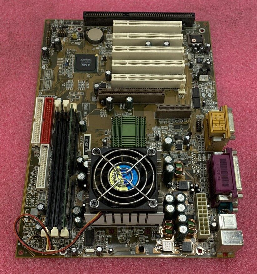 VIA VT 8363-686A Motherboard AMD Duron 800MHz 256MB RAM w/Shield