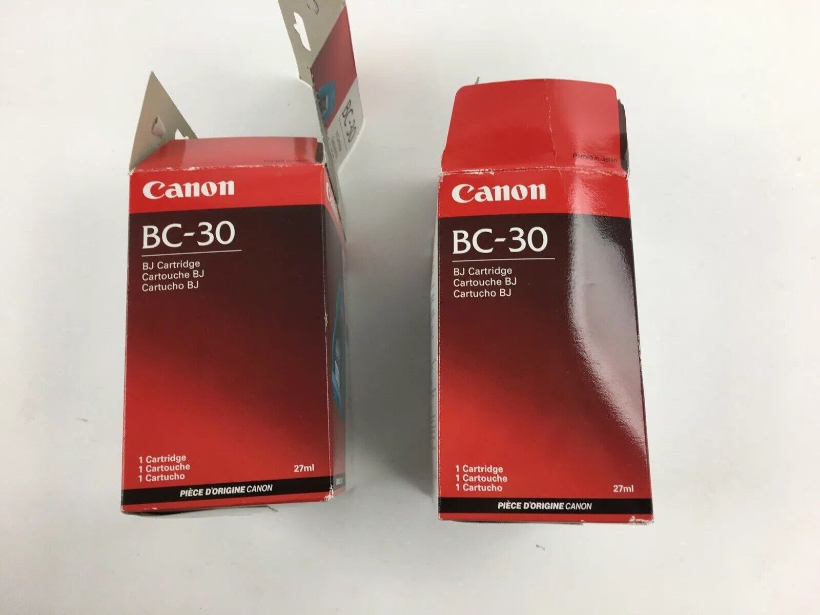 Canon BC-30 Black BJ Cartridge (Lot of 2)