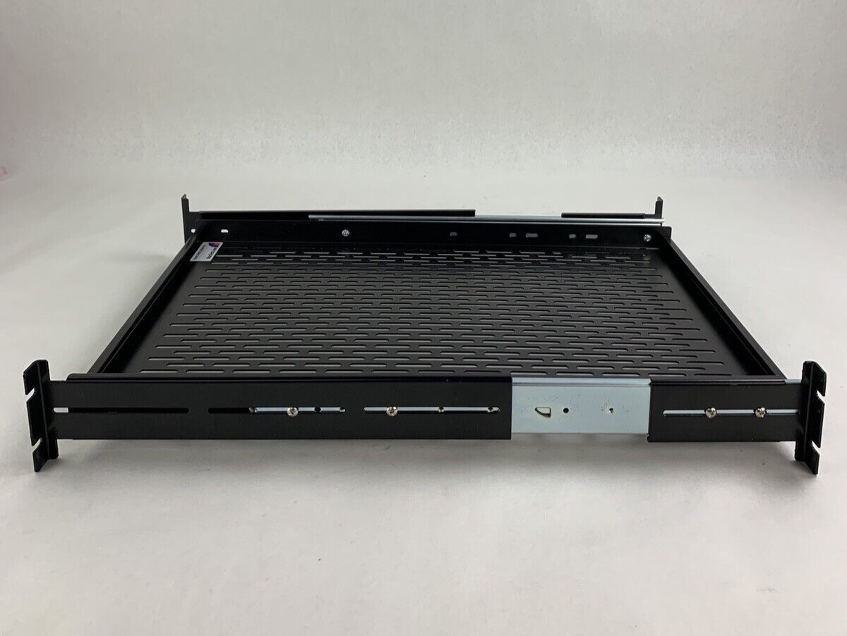 StarTech UNISLDSHF19 2U Adjustable Mounting Depth Sliding Rack Mount Shelf