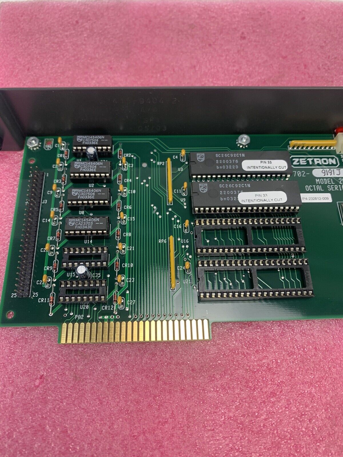 Zetron Octal Serial Card 2000 Series 702-9191 Model 2000