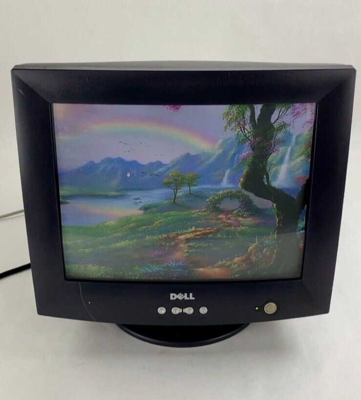 Dell E773c 17" VGA CRT Desktop Monitor 1280x1024 Retro Gaming Grade B