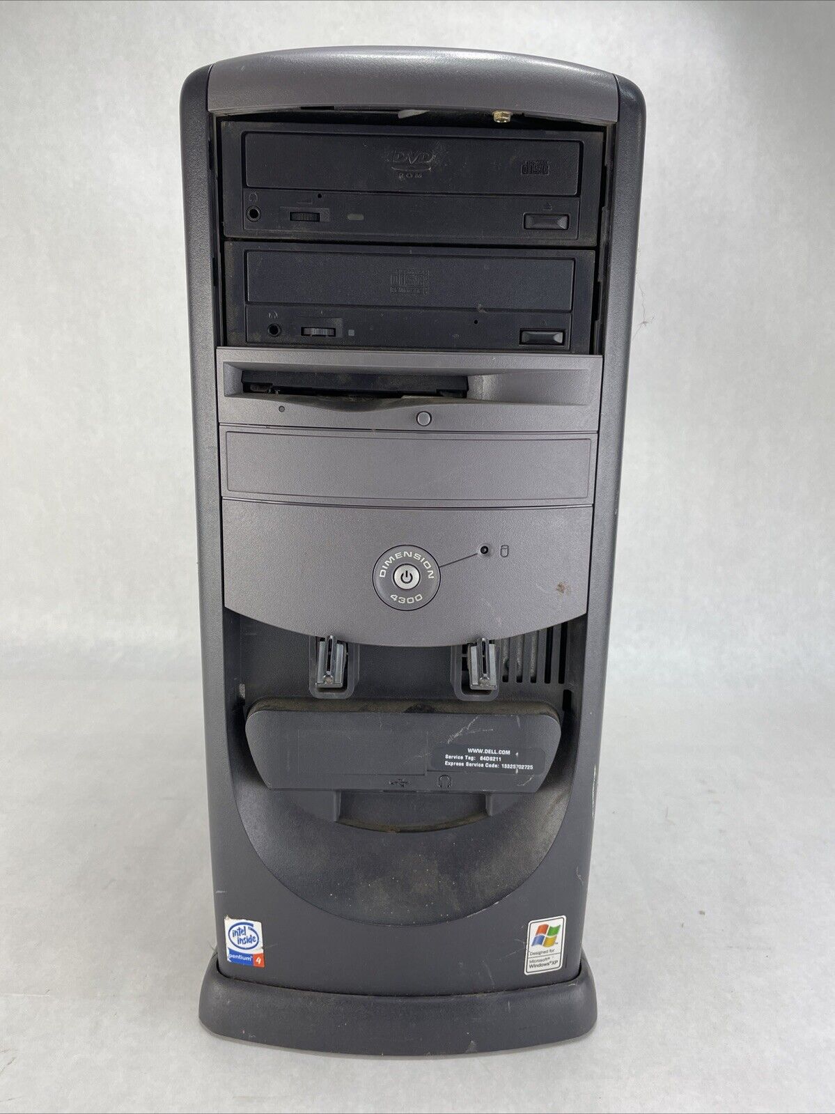 Dell Dimension 4300 MT Intel Pentium 4 1.6GHz 512MB RAM No HDD No OS