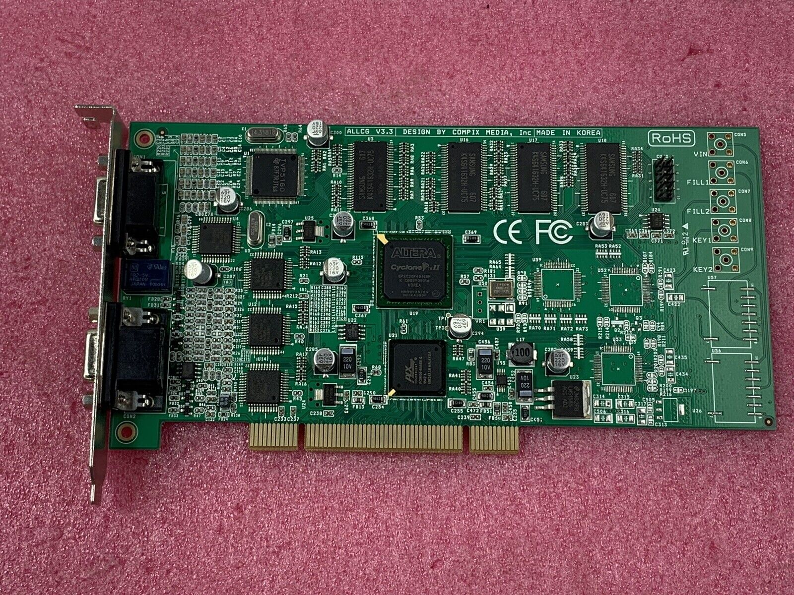 Compix Media Inc. GenVGA4-SA-176 PCI Interface Card ALLCG V3.3 RoHS