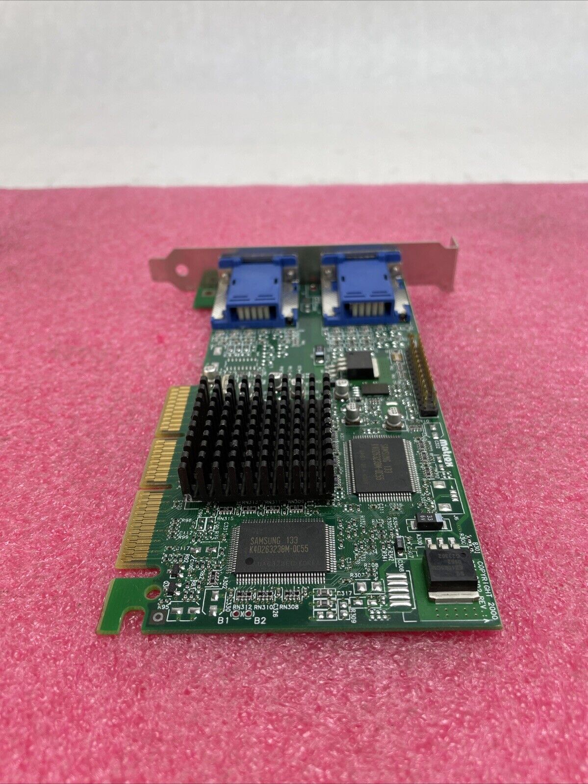 Matrox 971-0302 Rev A G45+MDHA32DCPQF AGP Graphics Card