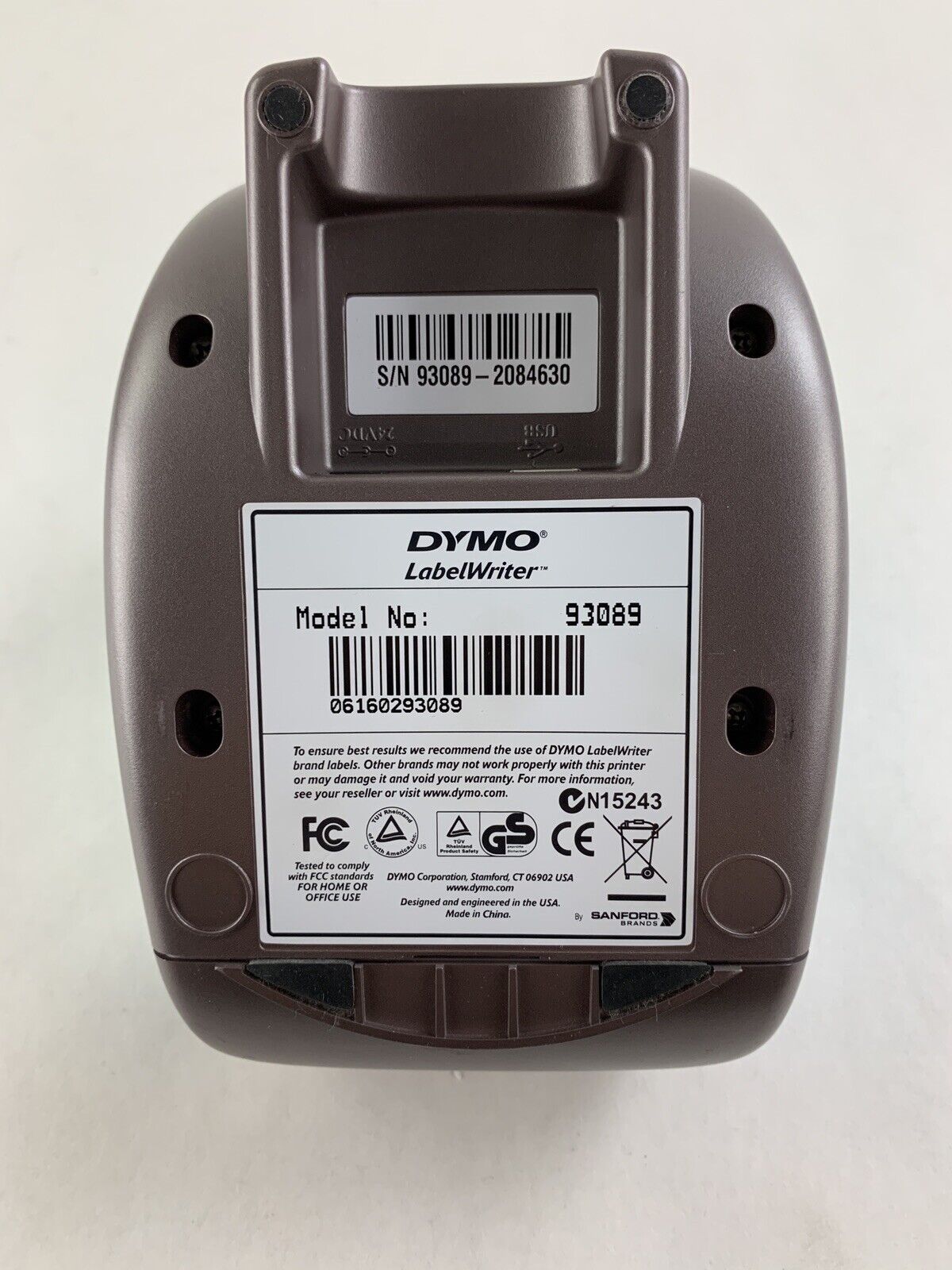 Dymo Thermal Printer Label Writer 400 Power and Self Tested No Power Supply