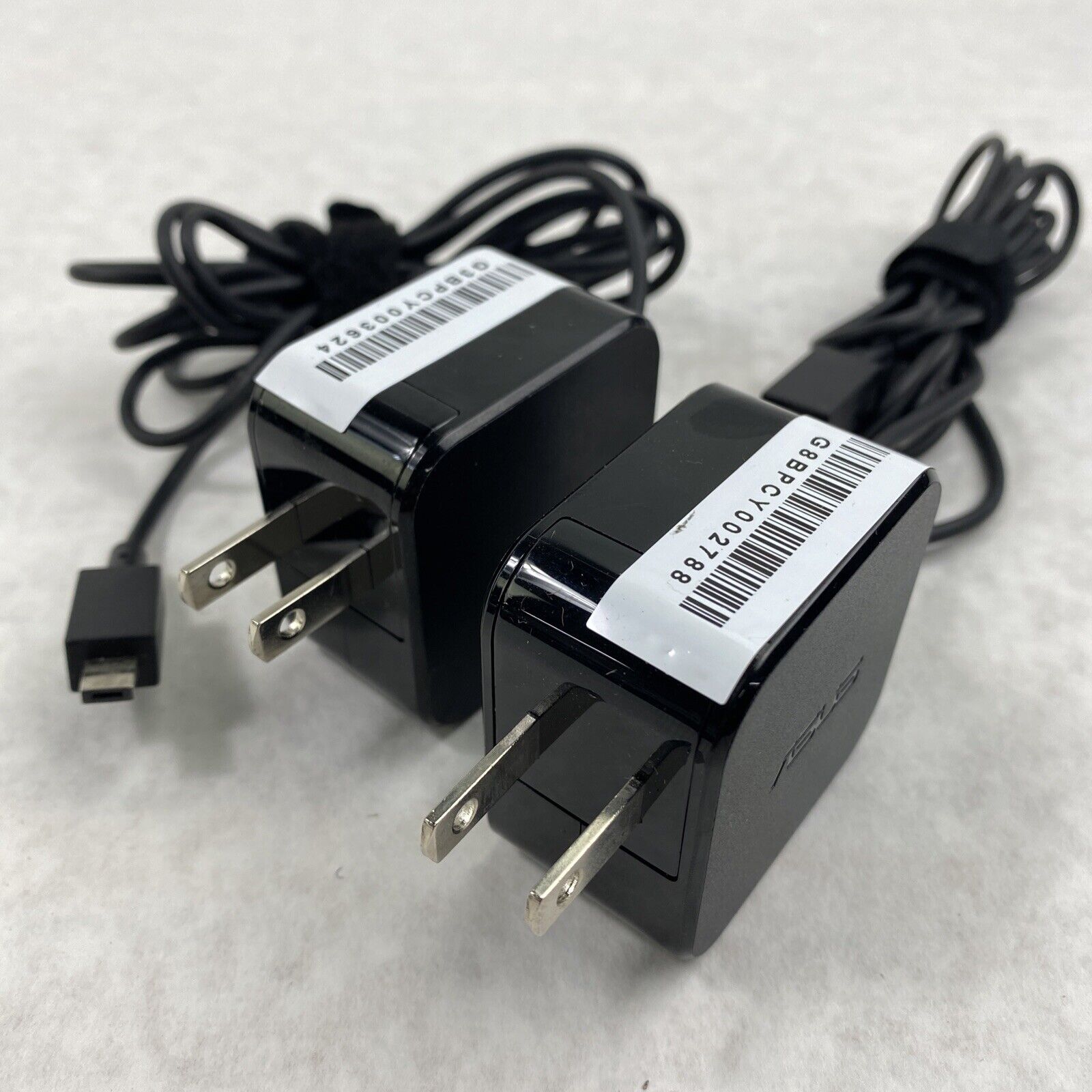 Lot of 2 Asus ADP-24EW B 24W 12V 2A Square Rectangle Connector AC Adapter OEM