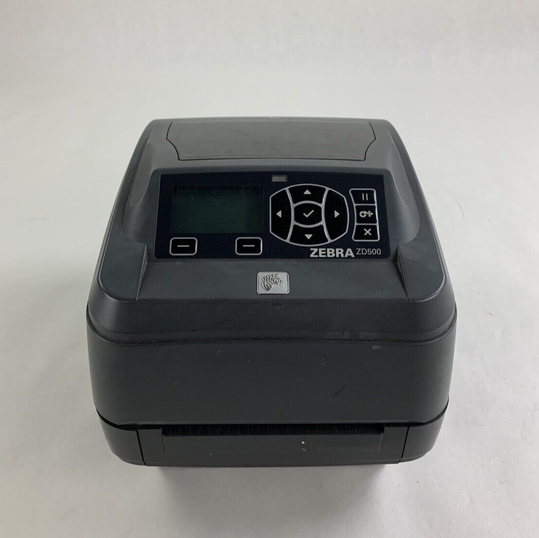 Zebra ZD500 Barcode Label Printer Tested Bad Control Panel No Power Supply