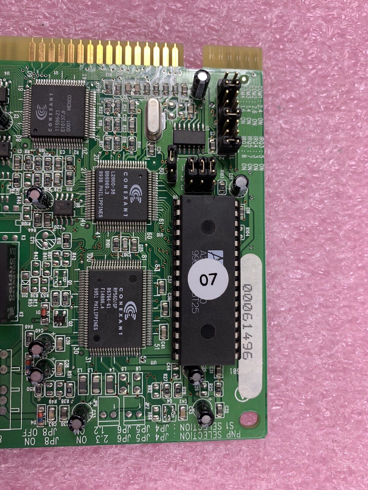 V1456VHQ-R5 8 bit ISA card 56k Dial Up Modem