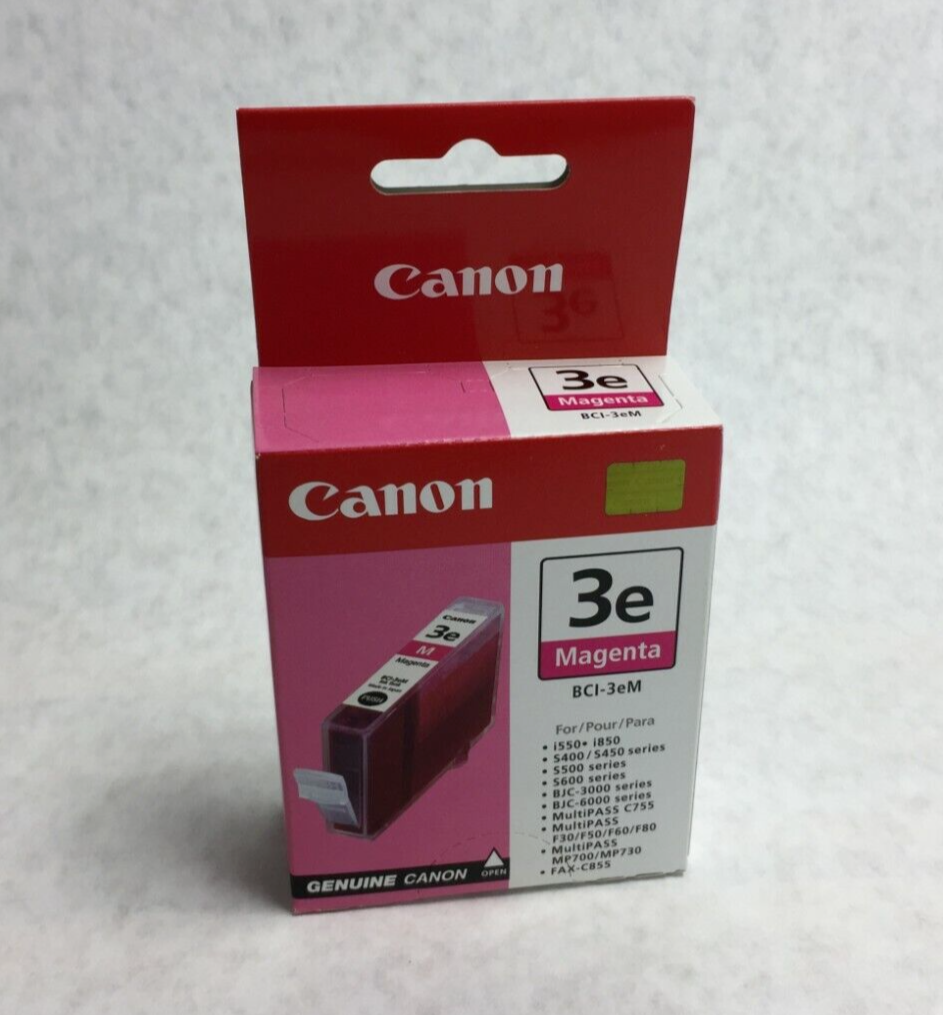 Genuine Canon Magenta 3e BCI-3eM Ink Cartridge