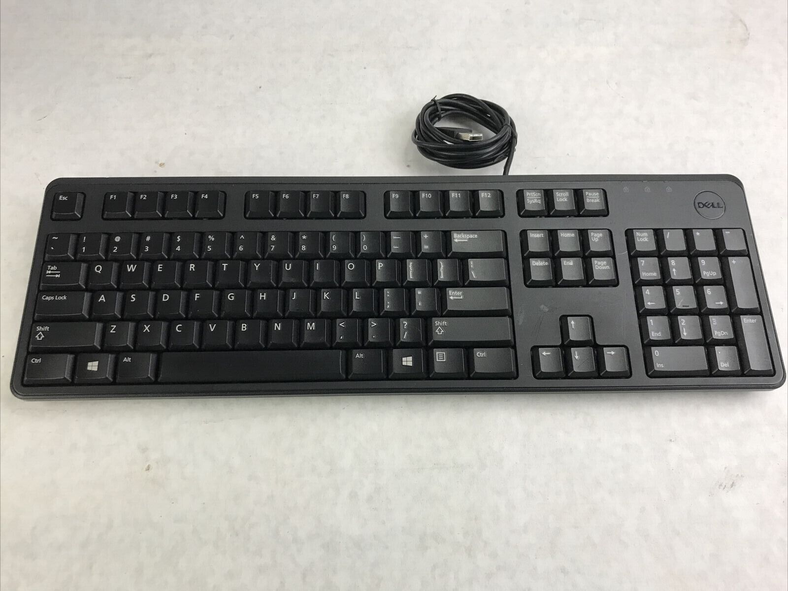 Black Dell KB212-B USB Wired 104-Key Desktop Computer Keyboard 1HF2Y DJ454 DJ458