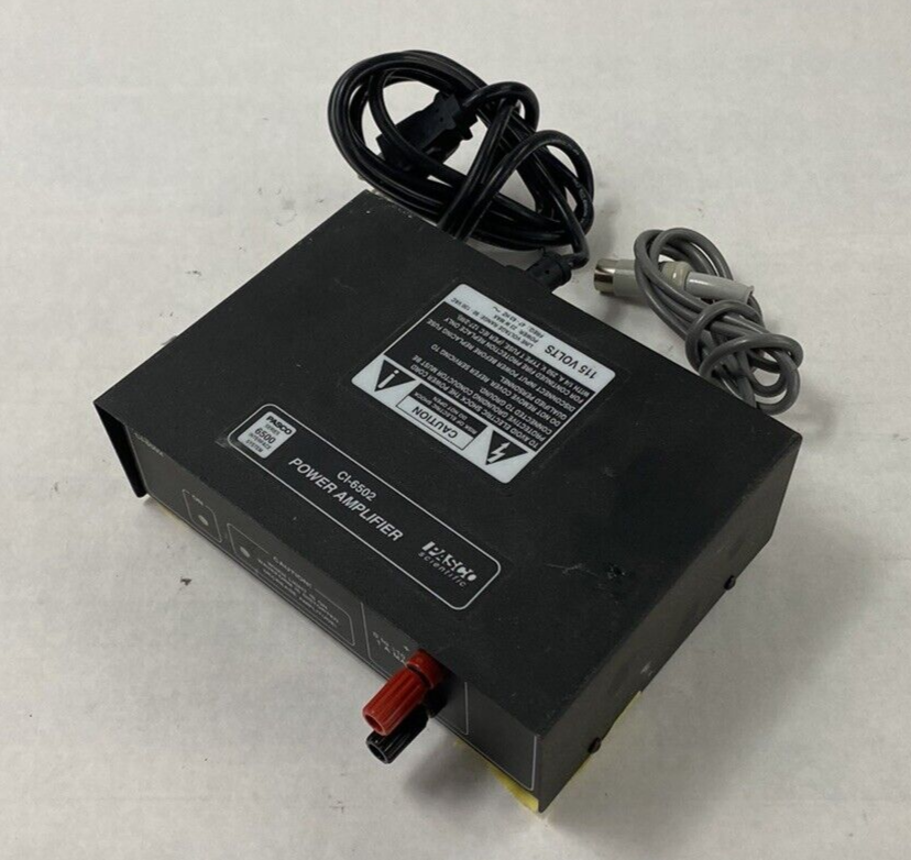 Pasco Scientific CI-6502 Power Amplifier with Power Cord Power Tested