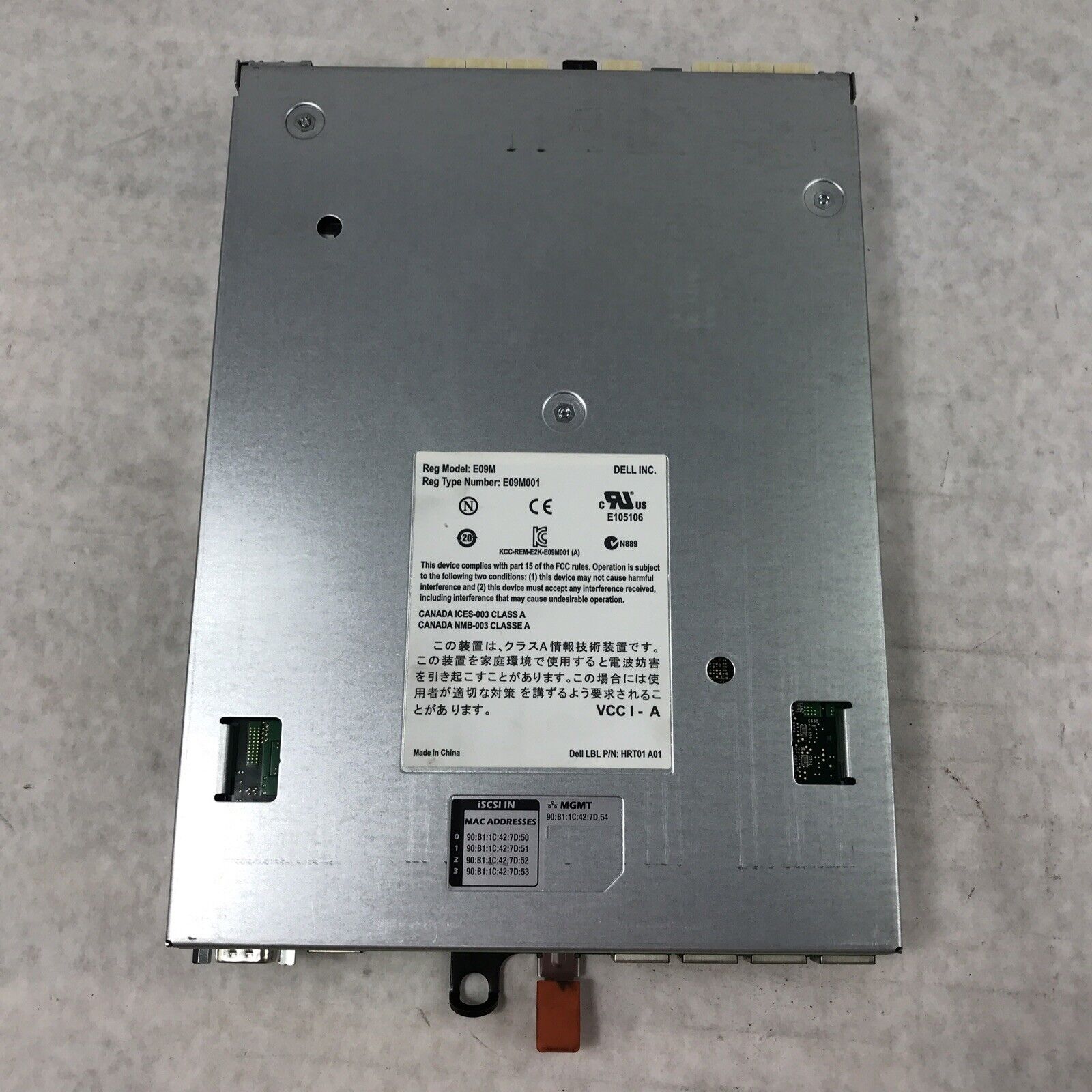 Dell Equallogic E09M E09M001 42J59 Type 11 Controller Module