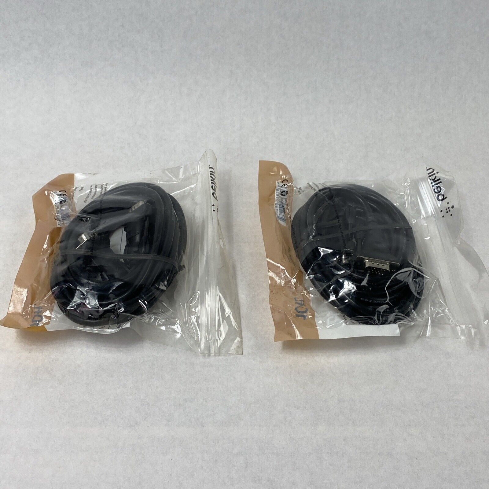 Lot of 2 Belkin F2N028b10 10 ft. Pro Series VGA Cable VGA to VGA Male/Male Cable