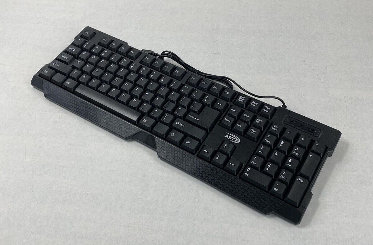 AST Kin-16 Wired Keyboard And AST 3D Optical Mouse