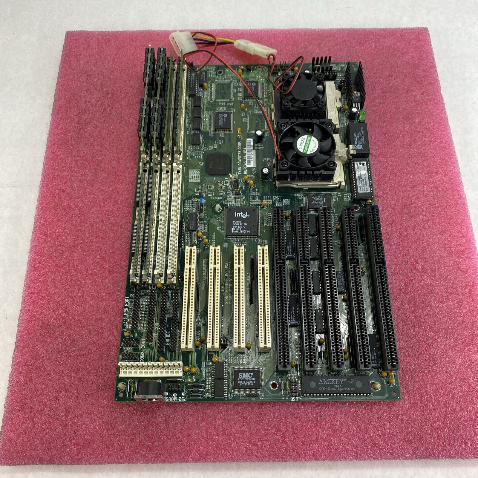 Tyan S1563 PCI-ISA MB Motherboard 2x Intel Pentium 100MHz No RAM