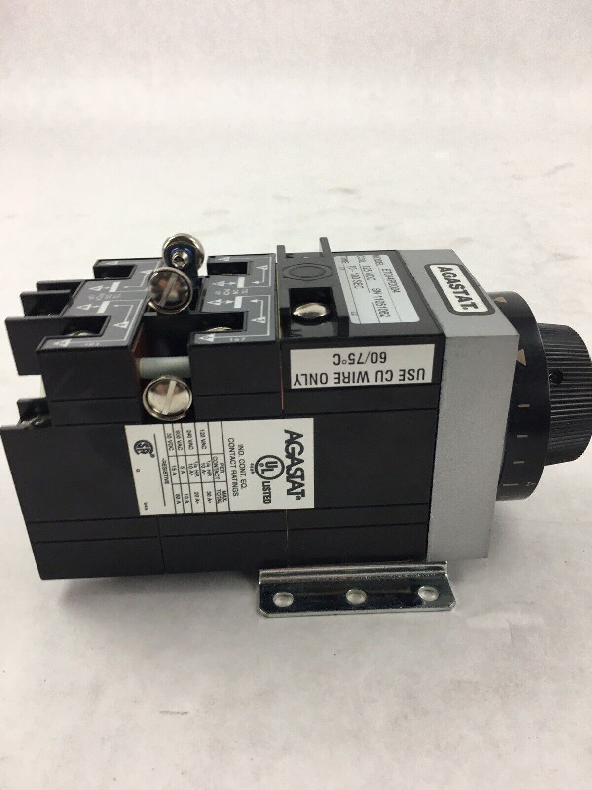 Tyco E7014PD004 Agastat 4 pole timing relay