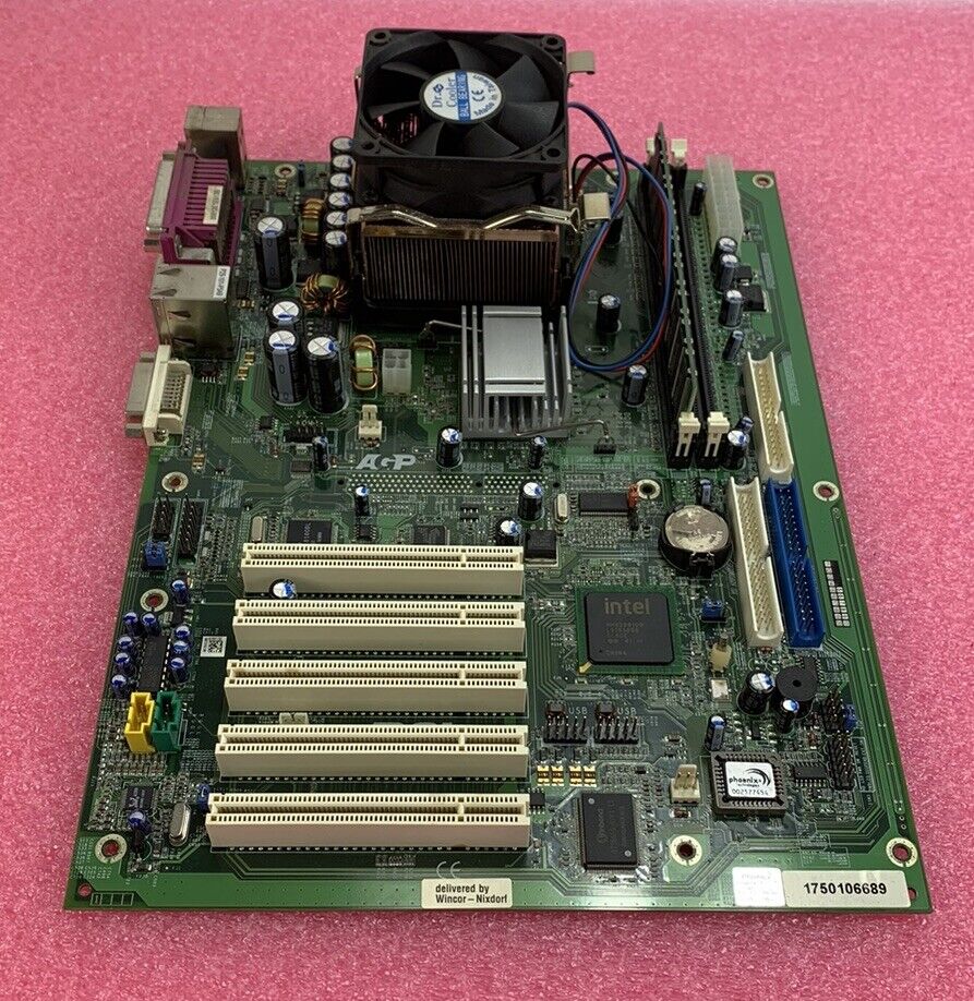 Wincor Nixdorf i845-C8736XP Motherboard Intel Pentium 4 2GHz 1GB RAM No Shield