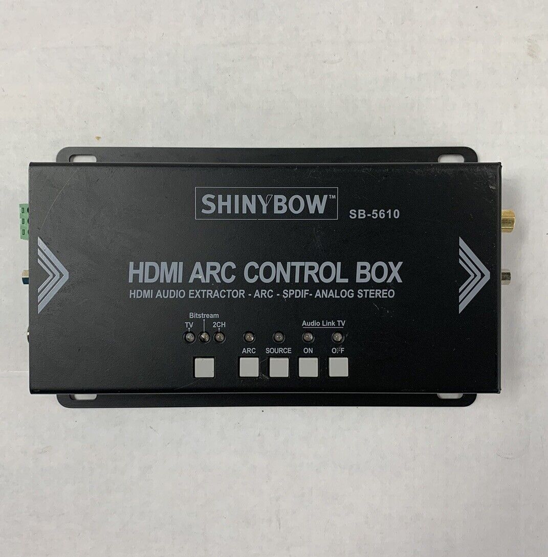 Shinybow SB-5610 HDMI Audio Extractor-ARC-SPDIF-Analog Stereo Control Box