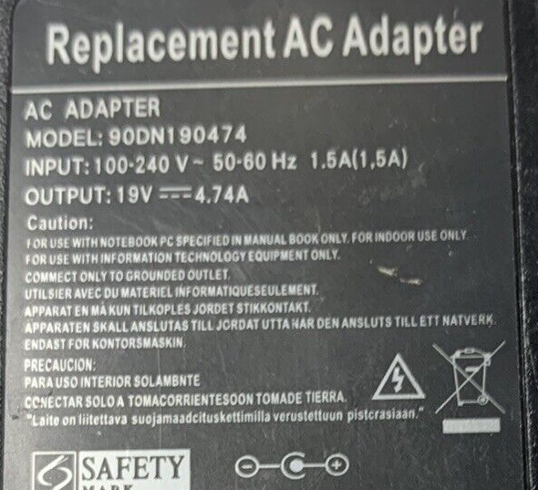 Replacement AC Adapter 90DN190474