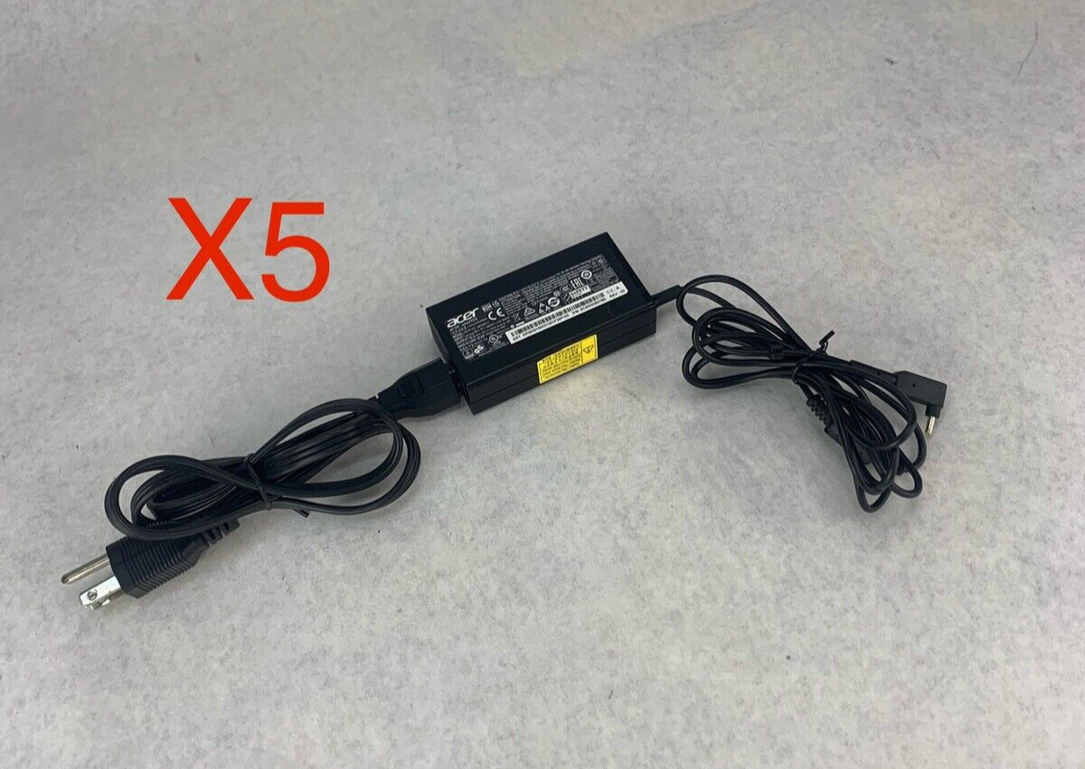 Lot of 5 Acer ADP-65VH F AC/DC Adapter