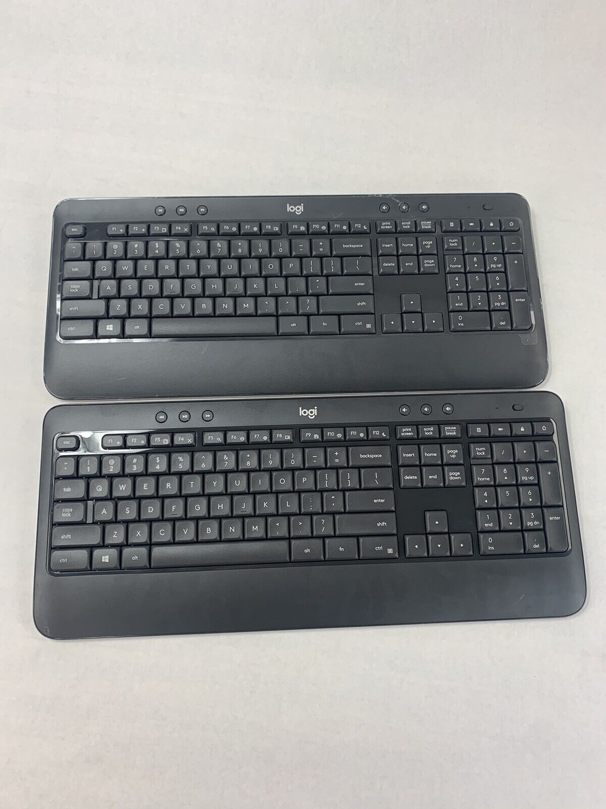 Lot 2 Logitech MK540 Wireless Keyboard Black Standard No USB Receiever