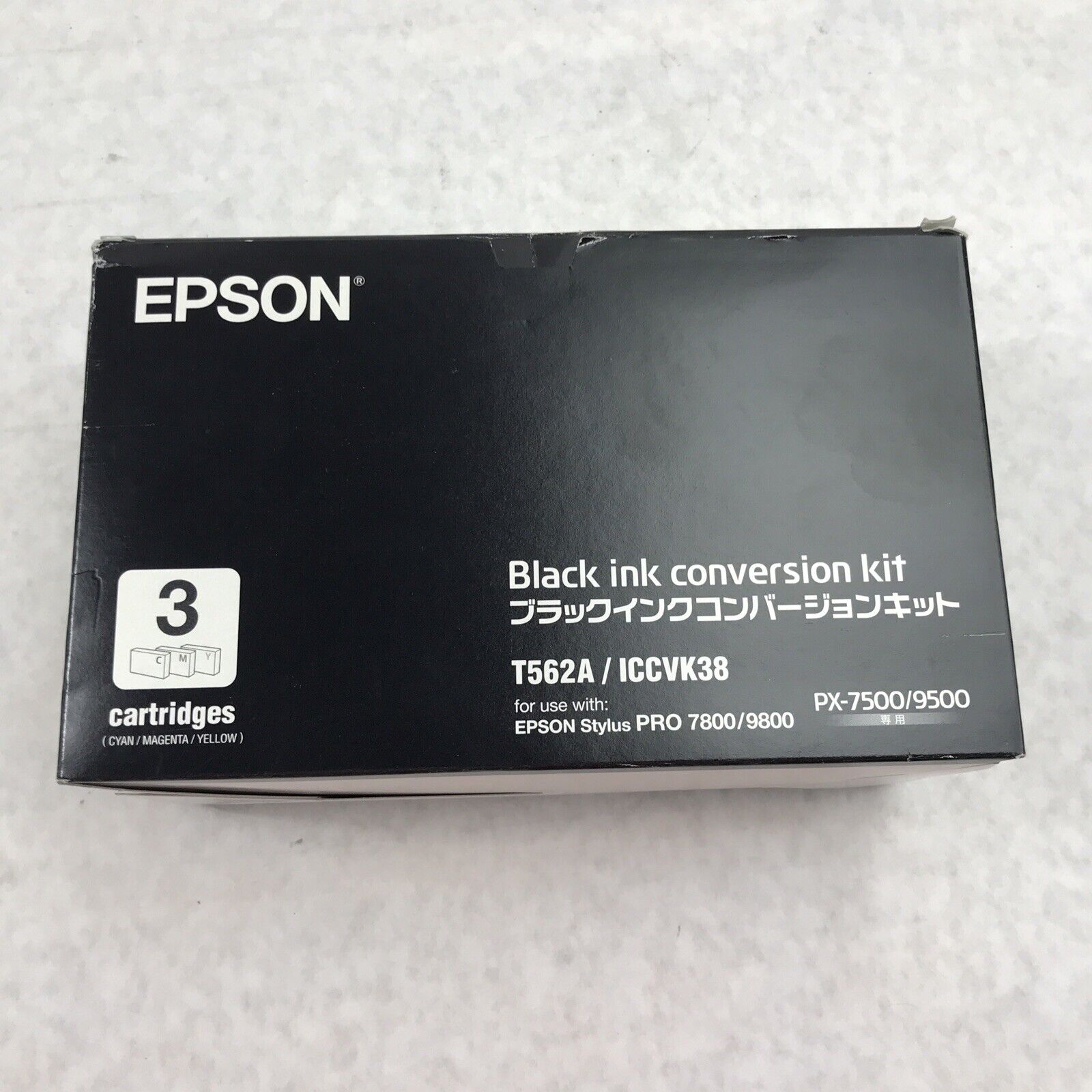 Epson T5652A ICCVK38 PX-7500/9500 Black Ink Conversion Kit 3 Cartridges