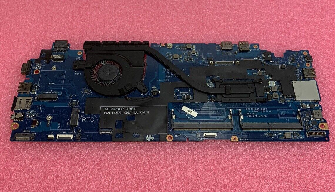 Dell D2N2V Latitude 5590 Laptop Motherboard Intel Core i5-7300U 2.6GHz No RAM