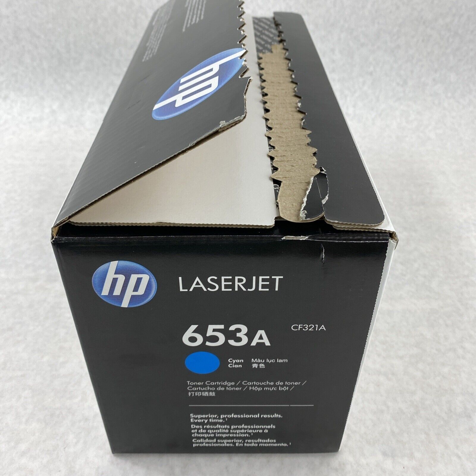 HP CF321A 653A Cyan Toner Cartridge FACTORY SEALED Genuine OEM 2023