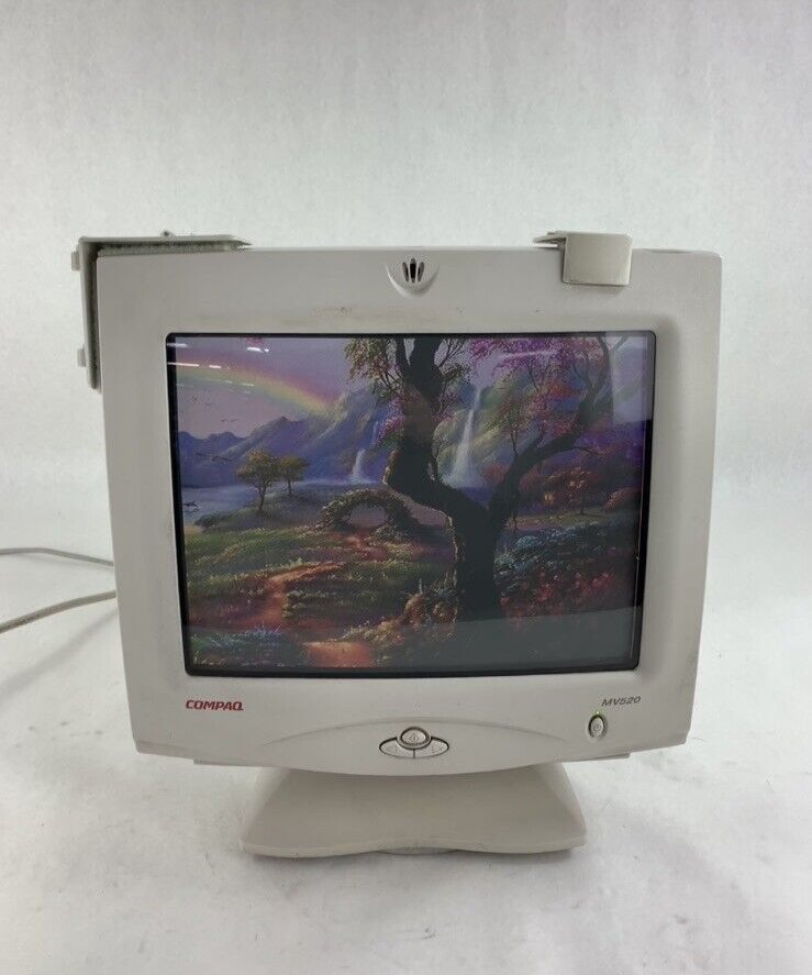 Vintage Compaq MV520 15" Color CRT VGA Computer Monitor Retro Gaming Grade B