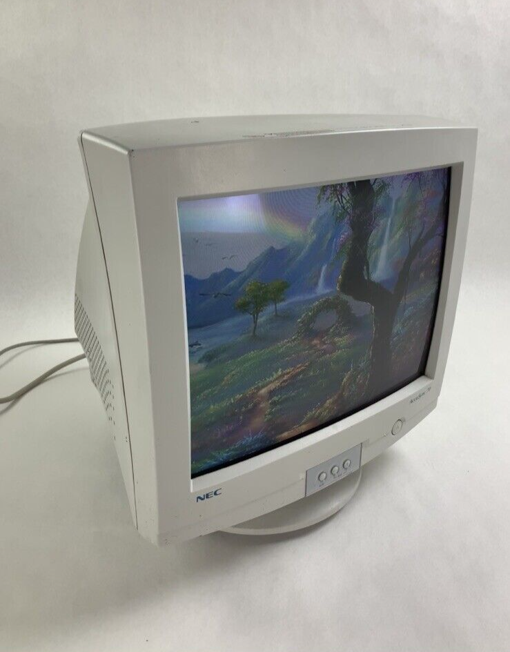 NEC AccuSync 70 N703  17" CRT VGA Color Computer Monitor Retro Gaming Tested