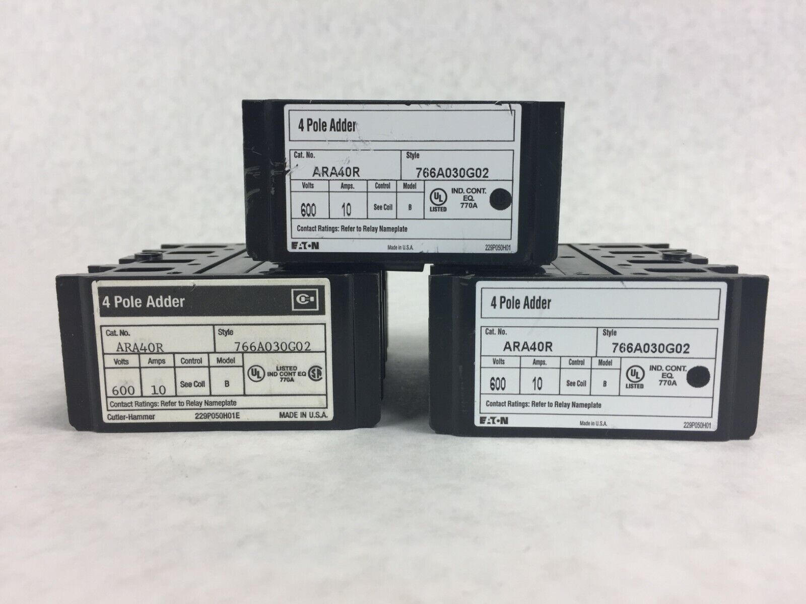 EATON 4 Pole 766A030G03 (Lot of 3)